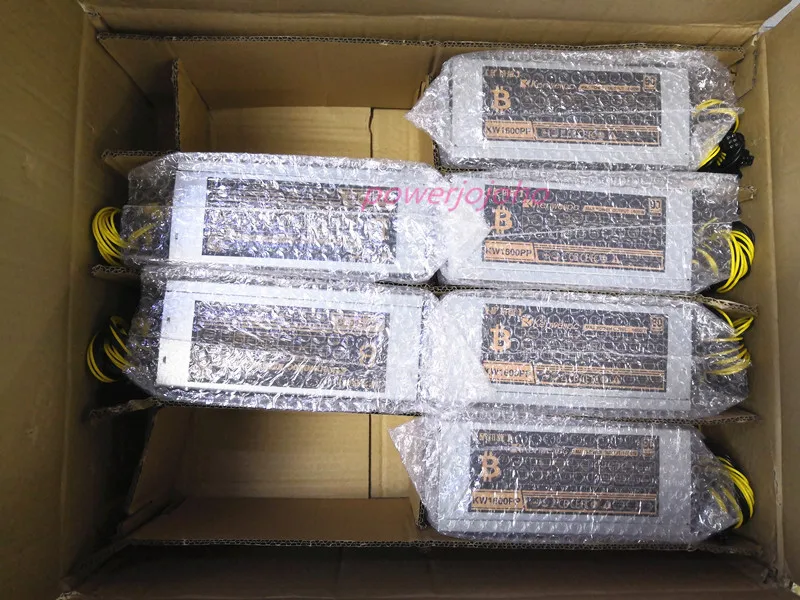 Высокоэффективный блок питания 1800 Вт 6PIN* 10 с поддержкой antminer S9 T9 A7 D3 L3 BTC для горнодобывающей машины с 2 вентиляторами