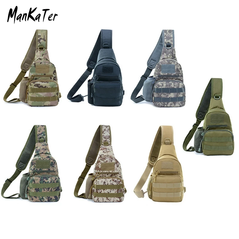 ManKaTer Free Shipping Fashion Outdoor Sports Diagonal Bag Men Riding Chest Camouflage Military Tactical Shoulder | Спорт и