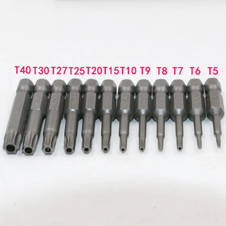 ZtDpLsd 12 шт. 1/4 &quotШестигранным хвостовиком S2 безопасный звездообразный ключ