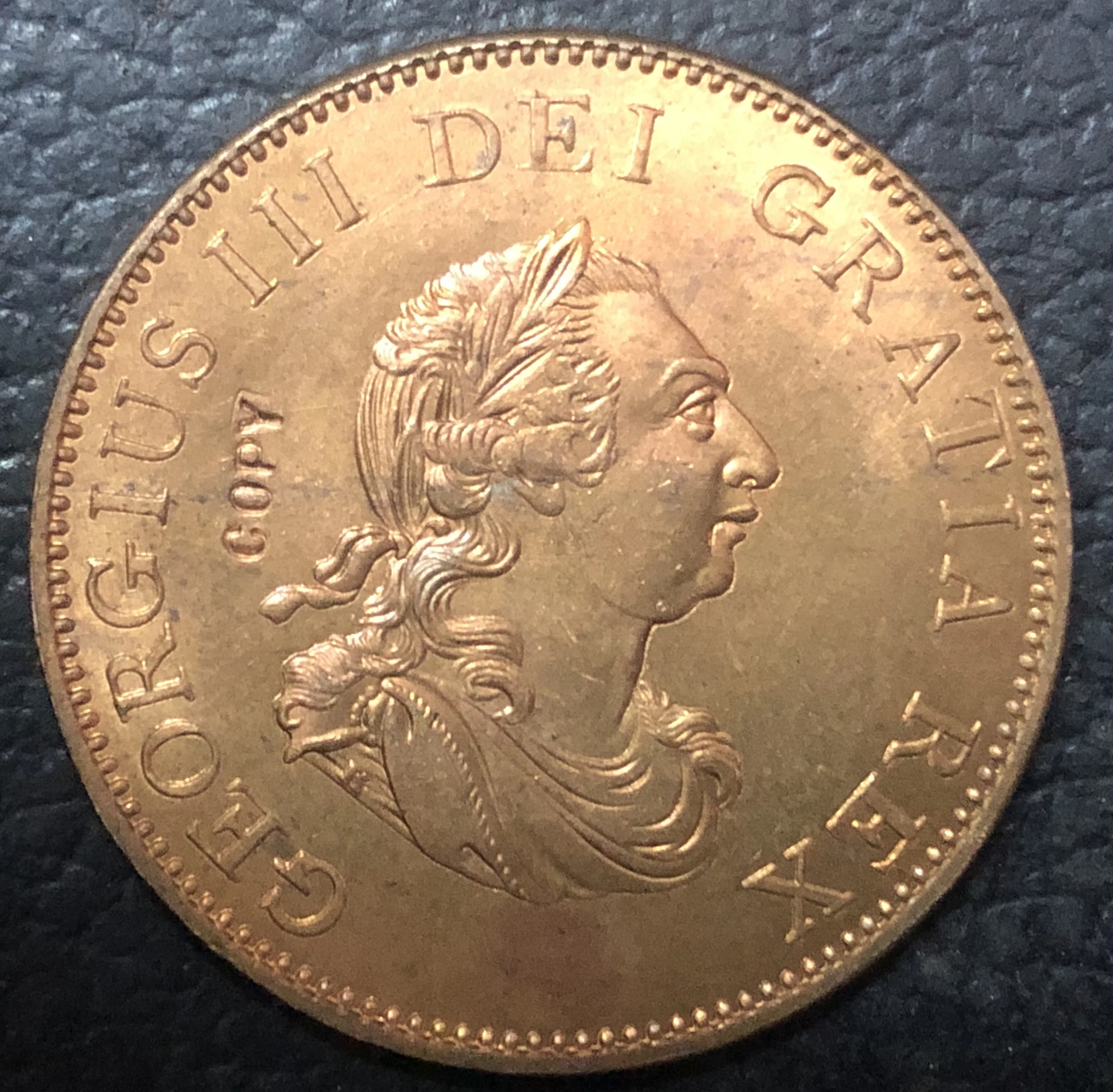 1799 Великобритания половина Пенни Джордж III медная монета 30 мм|coin military|copper ringcoin craft