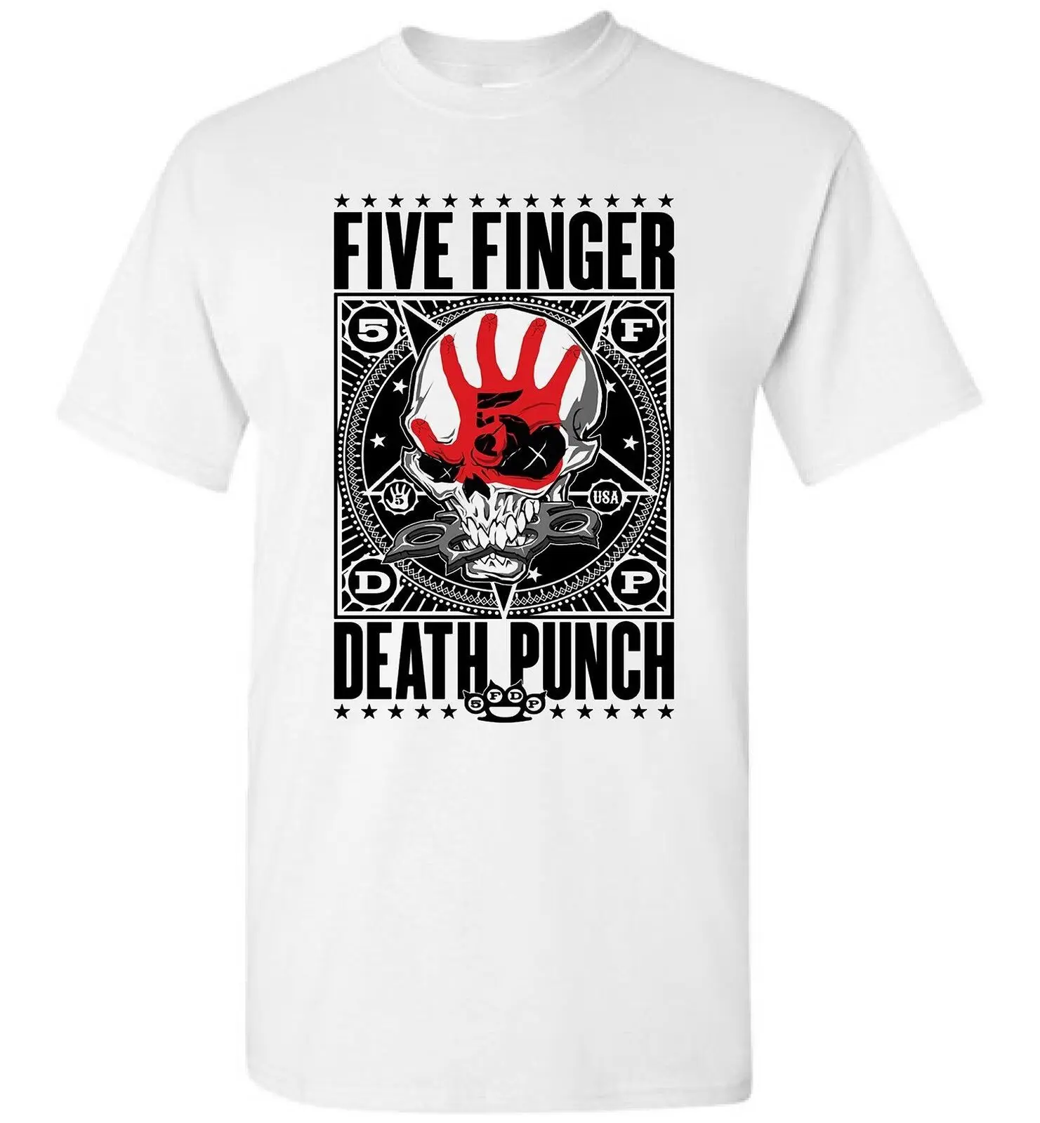 Five Finger Death Punch майка американский хэви метал рок Tee Новый Для мужчин