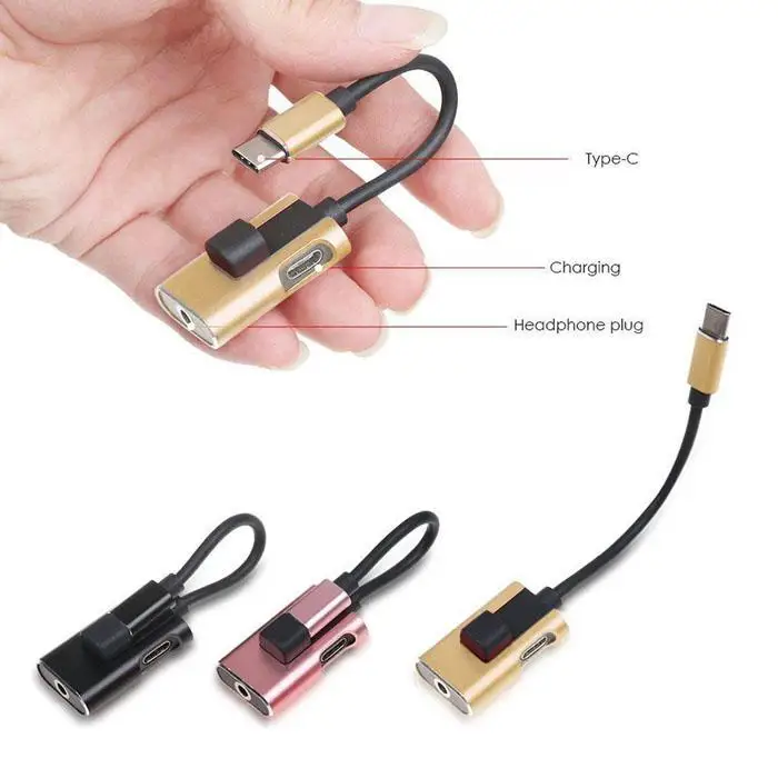 Микро usb type C 3 5 мм разъем адаптер аудио стильный дизайн с отличительным видом.