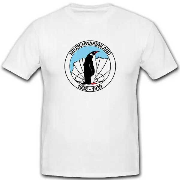 

2019 New Fashion Casual Men T Shirt Novelty O-Neck Tops Neuschwabenland 1938-1939 South Pole Antarktisharajuku Funny Tee Shirts