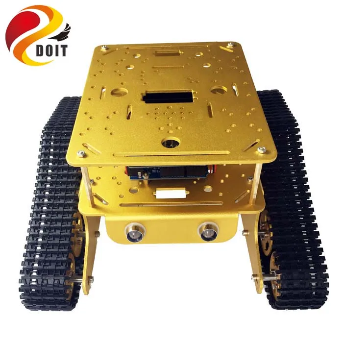 Двухслойный Танк Wi Fi RC T300 от ESPduino макетный комплект с L293D моторным экраном