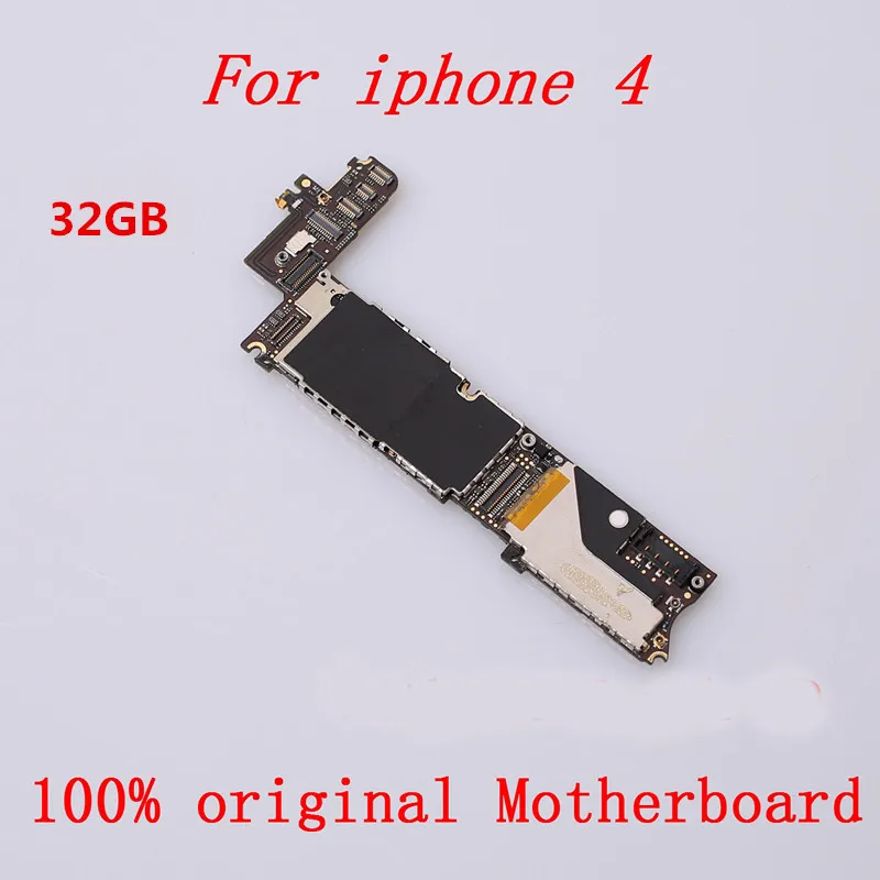 Подарок + 100% оригинальная материнская плата разблокирована для iPhone 4 хорошо