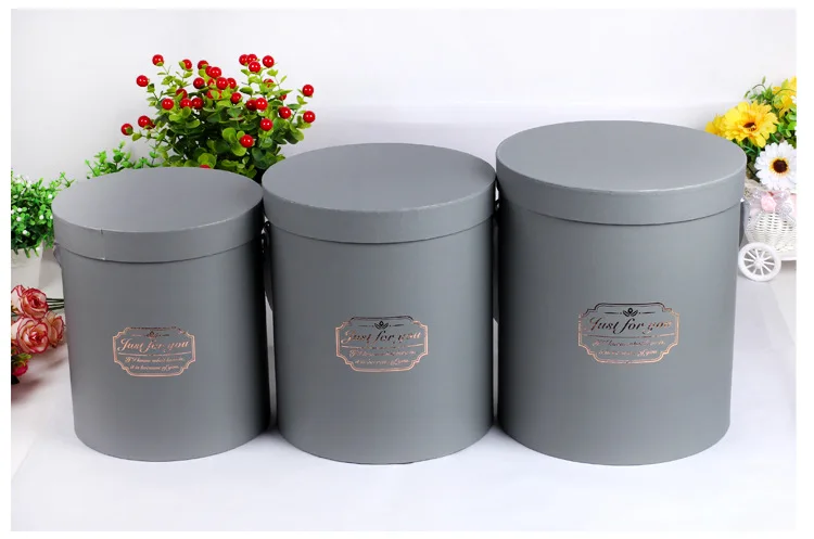 Подарочные коробки, 3 шт./компл. flosrist цветы упаковка круглые, картонные коробки свадебные праздничные сувениры Лидер продаж года Шесть цветов на выбор