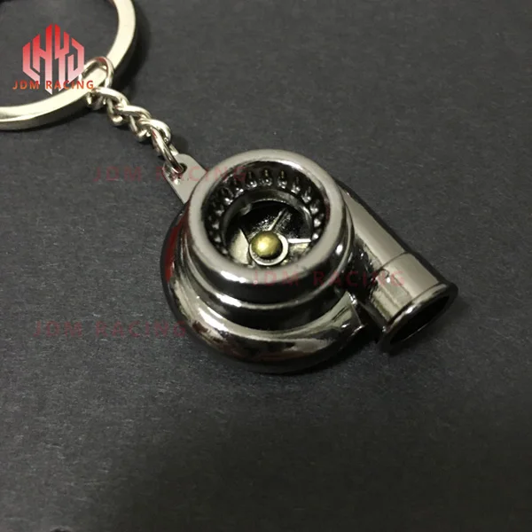 Turbine keychain Горячая цинковый сплав автомобильный брелок модифицированные аксессуары турбо клапан сброса давления металлические Ключи Подвеска творческий подарок - Название цвета: Turbine keychain