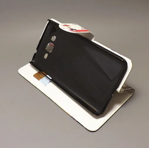 Дизайнерский чехол бумажник с откидной крышкой и подставкой для Samsung Galaxy Grand Prime