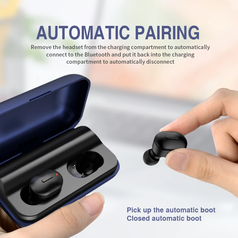 T1 мини Bluetooth-наушники Гарнитура 3D стерео TWS Беспроводные наушники Спортивные для