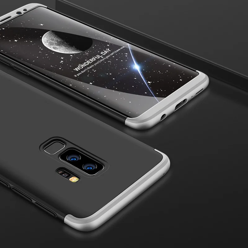 Прочный чехол для телефона samsung Galaxy S9 двойная Броня 360 полная защита жесткий
