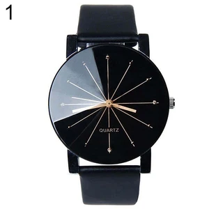 Модные мужские и женские кварцевые наручные часы AJUK из искусственной кожи