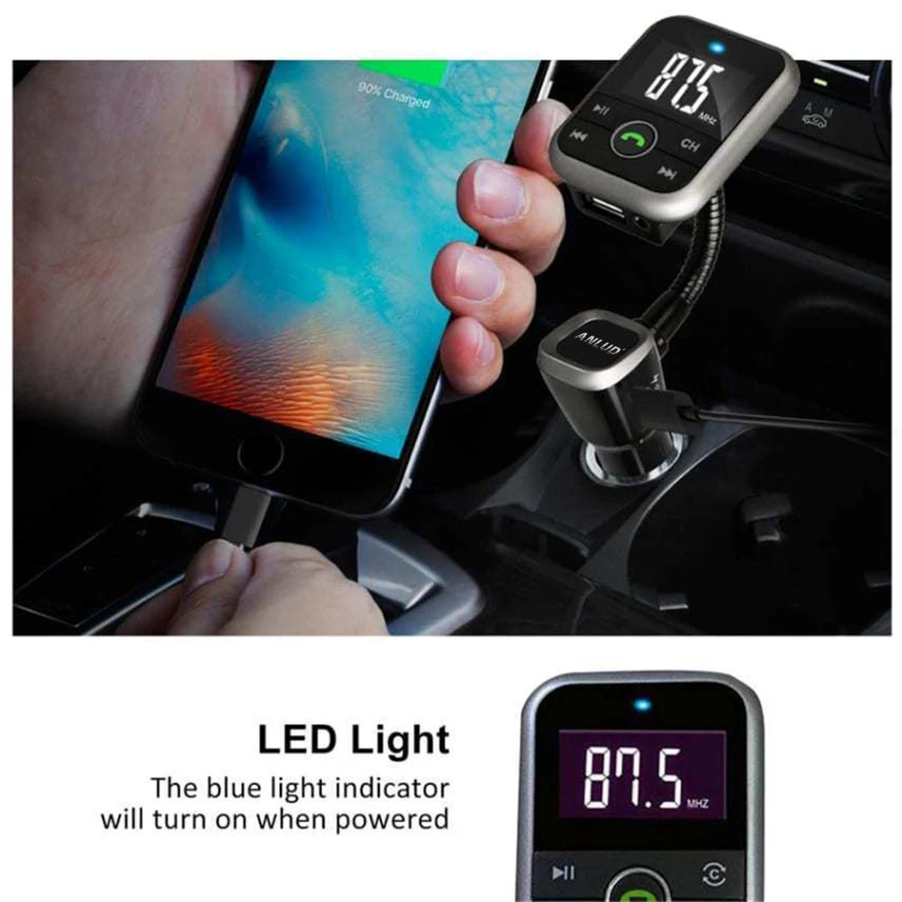 Anlud Bluetooth гарнитура для авто MP3 плееры громкой связи Беспроводной передатчик