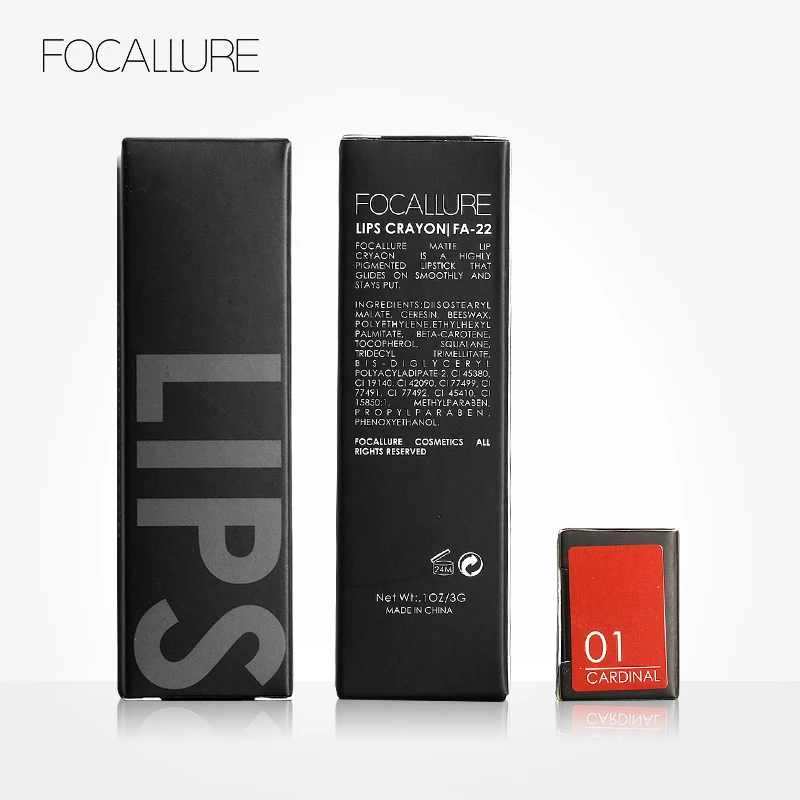 FOCALLURE 19 цветов Матовая водостойкая помада матовая губная палочки косметика легко