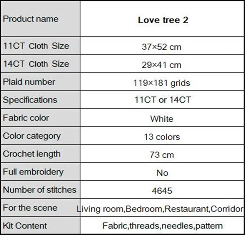 Love tree scenery painting counted 11CT 14CT Cross Stitch Set Wholesale DIY Cross-stitch Kit Embroidery Needlework Home Decor | Дом и сад