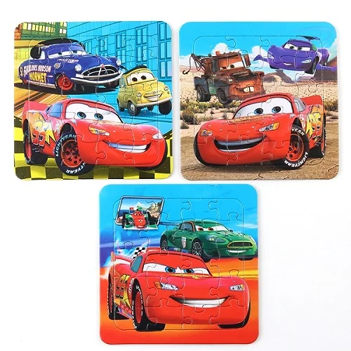 3 pcs Disney замороженные Микки Маус детские развивающие игрушки головоломка для раннего образования Интеллект мультфильм можно сшить игрушки - Цвет: 3 pcs