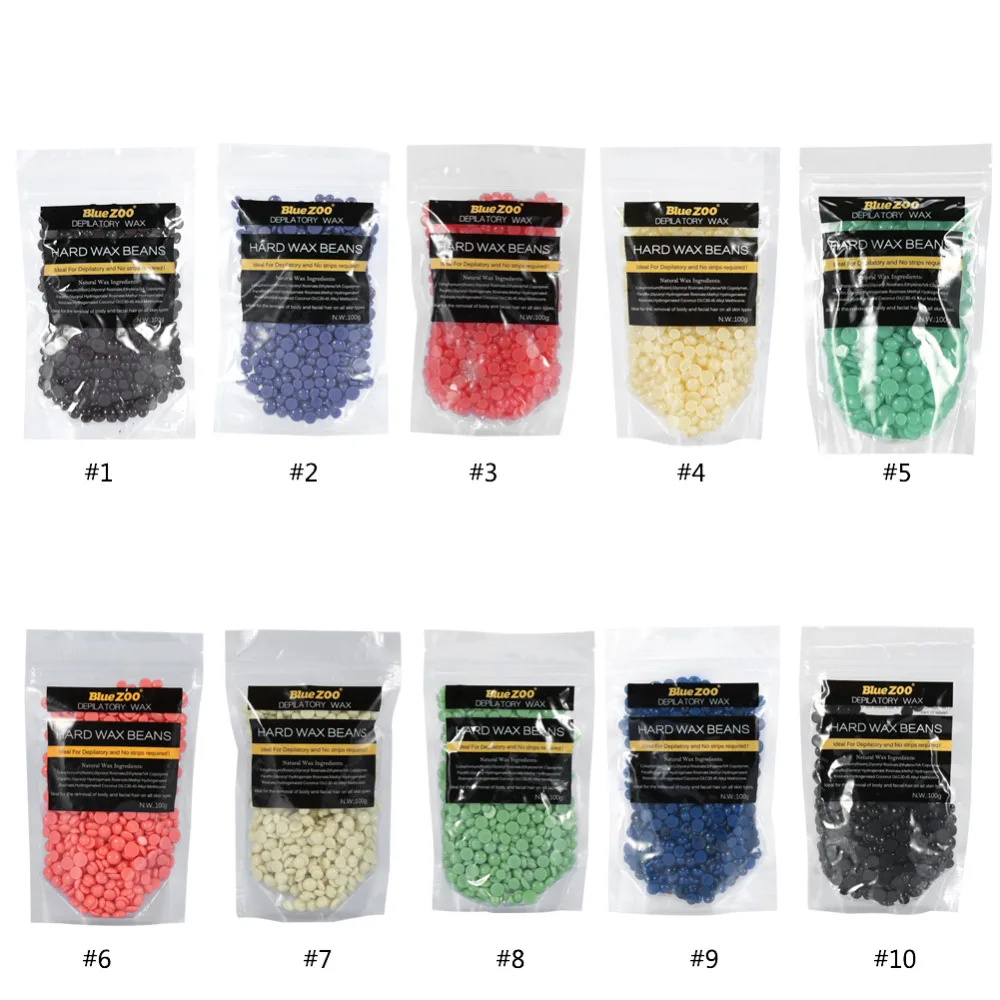 Черные восковые бобы для мужчин удаления волос безболезненные депиляции без