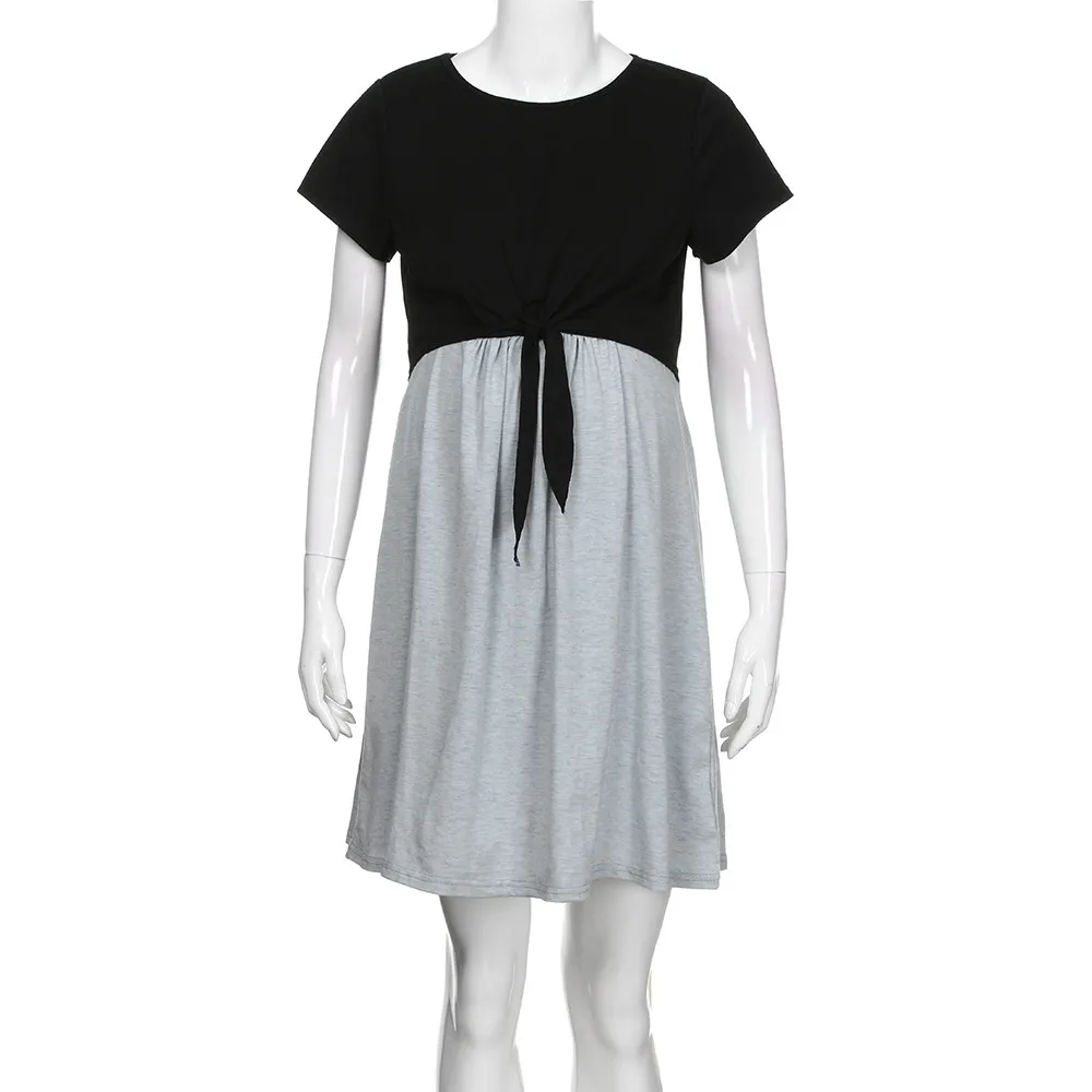 Беременности и родам Костюмы 100% из хлопчатобумажных нитей Черный серый цвет