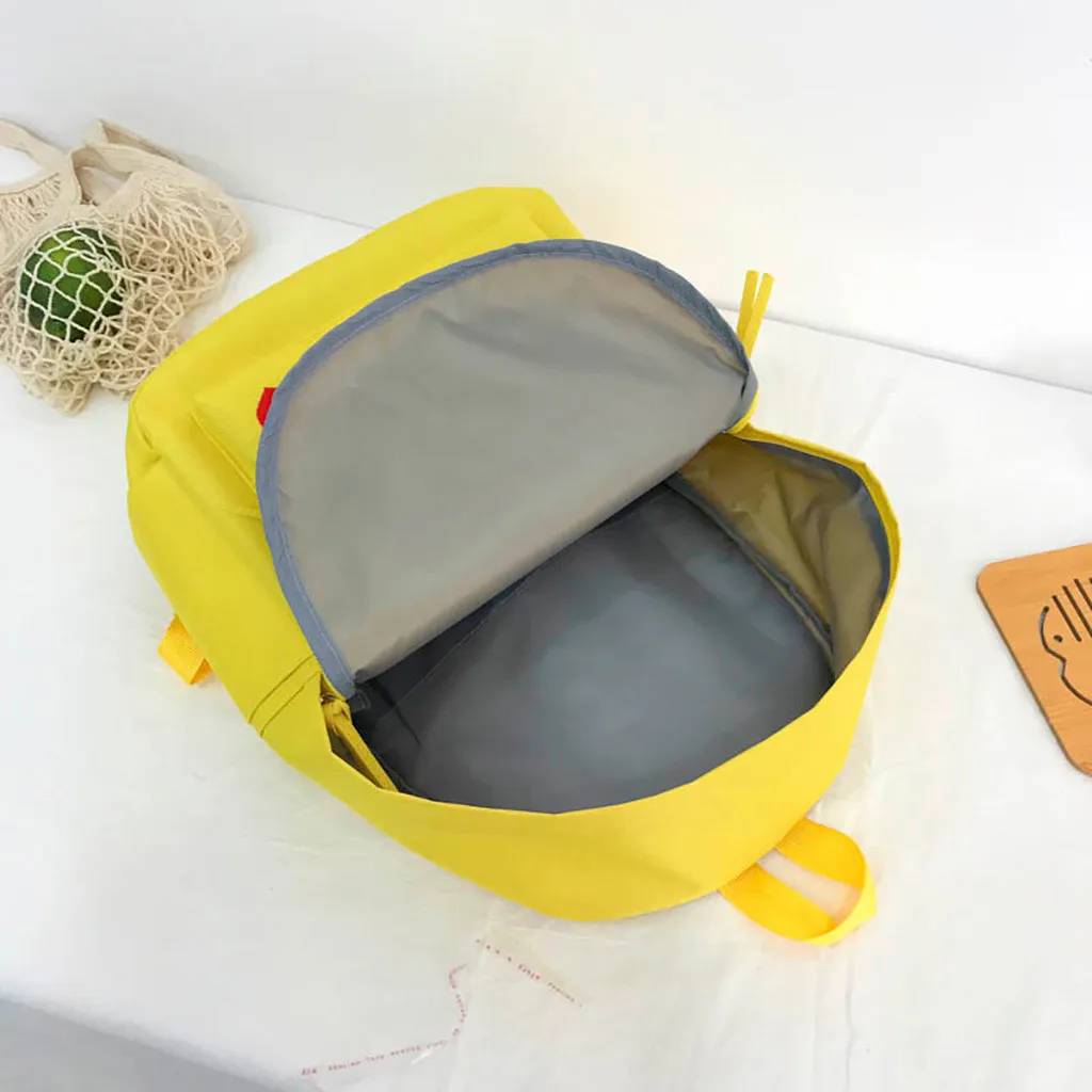 Водонепроницаемый женский рюкзак в японском стиле, однотонные рюкзаки Mochila Feminina Mujer, дорожная сумка для девочек-подростков, школьный ранец 7,2