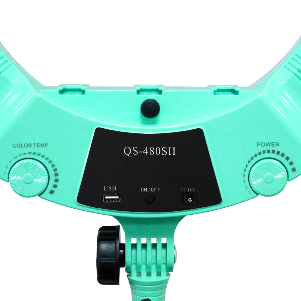 Yidoblo QS-480SII кольцевая лампа для фотосъемки 1" 480 шт. светодиодный кольцевой светильник Теплый и холодный цвет Регулируемая кольцевая лампа+ сумка+ штатив