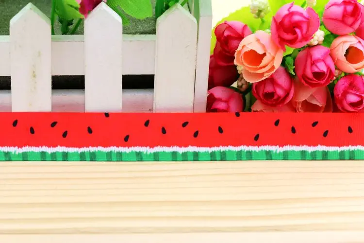 7/8 ''Бесплатная доставка корсажная лента с принтом арбуза головной убор