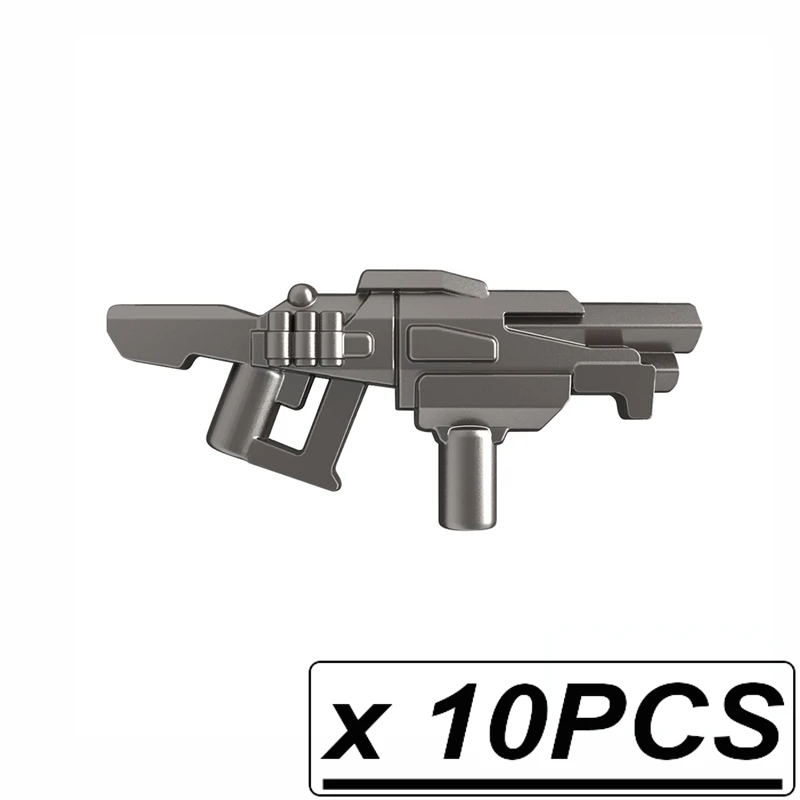 10pcs PGPJ0149 Guns Trek Halo Звёздные войны научная фантастика будущее оружие пакет для MOC части строительные блоки игрушки для детей - Цвет: 10pcs PGPJ0149