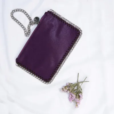 purple 12x18cm Для женщин сумка-клатч держатель для карт для телефона Сумки большие кожаные бумажники портмоне моды мешок дамы наручные сумки подарок - Цвет: purple 12x18cm