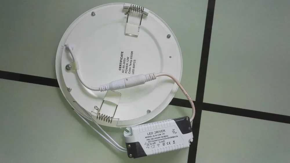 Ультратонкий потолочный светильник s 12W Светодиодная панель освещение для