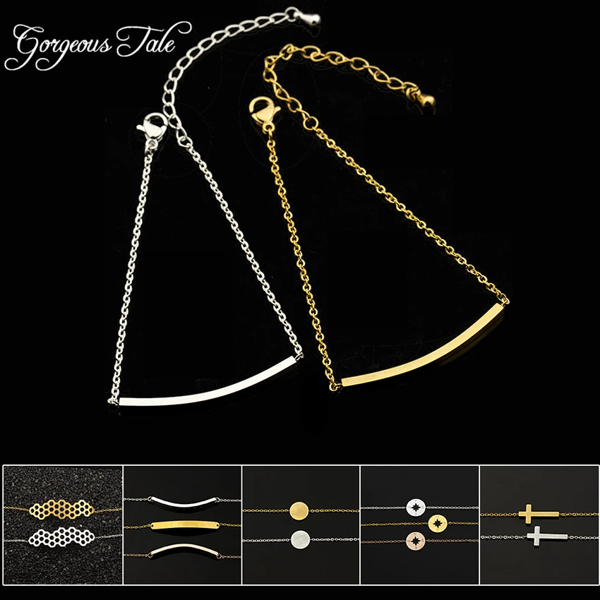 Великолепная сказка серебряный браслет Femme геометрический крест компас круг из