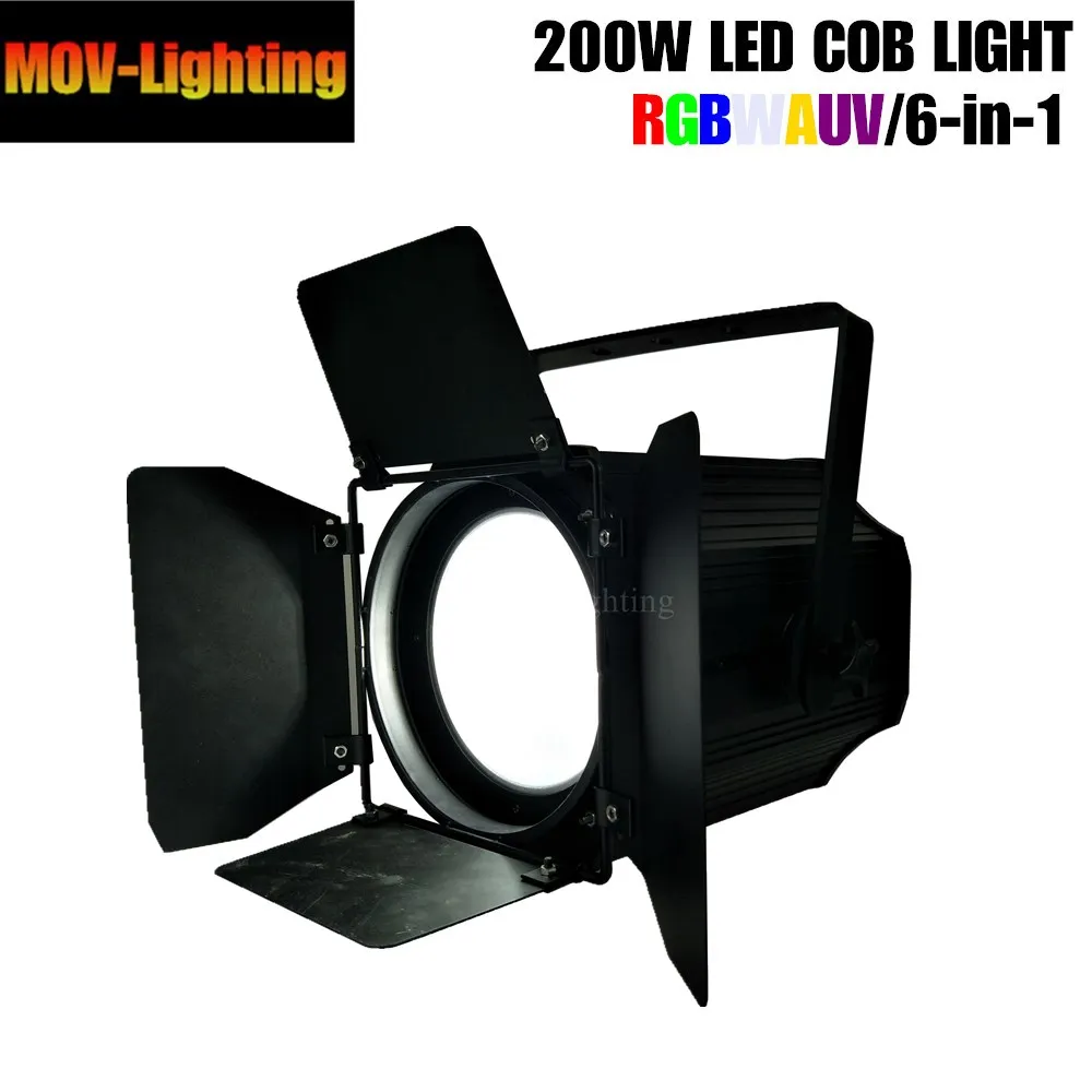 200 Вт COB RGBWAUV 6 в 1/RGBWA 5 1/RGBW 4 1/RGB 3 1/теплый белый холодный УФ|Эффект освещения сцены| |