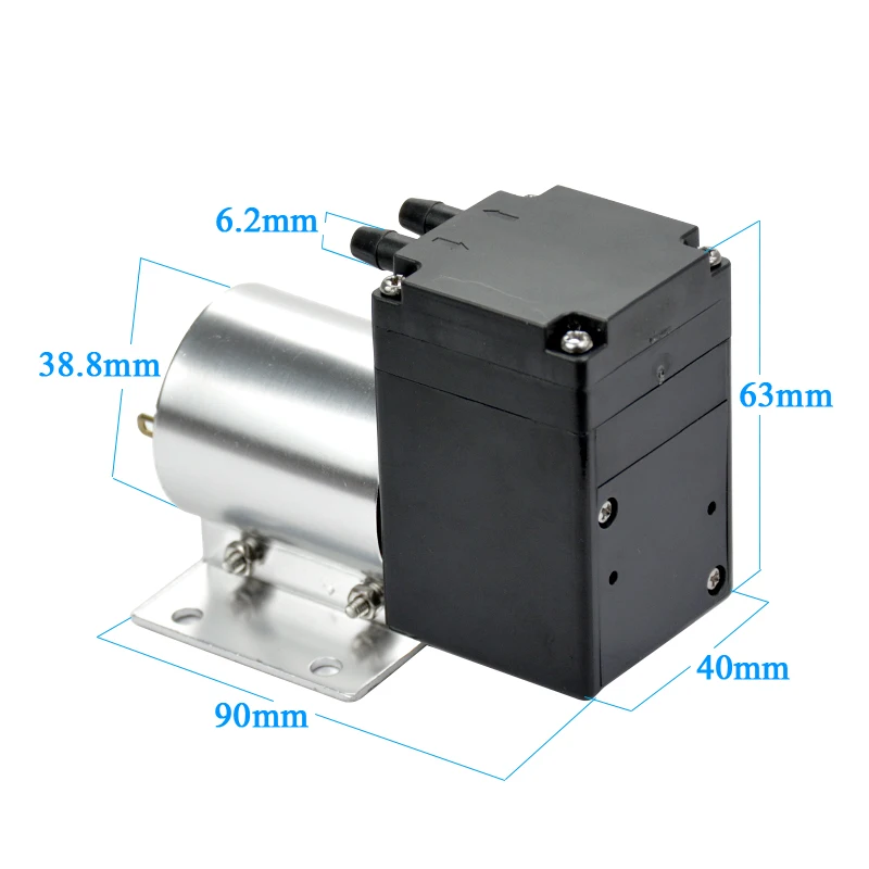 YIMAKER DC12V вакуумный насос отрицательного давления воздуха выхлопа всасывающий насос мембранного давления мини-насос большой поток 30л для DIY