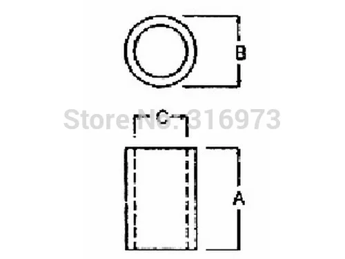 (1000 шт./лот) 10 мм черная нейлоновая круглая распорка внешний диаметр 7 внутренний 4