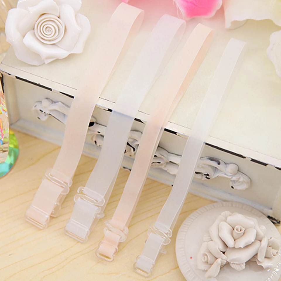 Прозрачные бежевые регулируемые аксессуары для бюстгальтера 1 см 5 см|bra straps|intimates