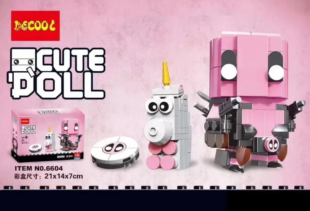 6604 with box Новое поступление, конструктор Kennie Groot& Rocket Steve& crepper Owen& Blue Brickheadz, фигурки для детей, подарки - Цвет: 6604 with box