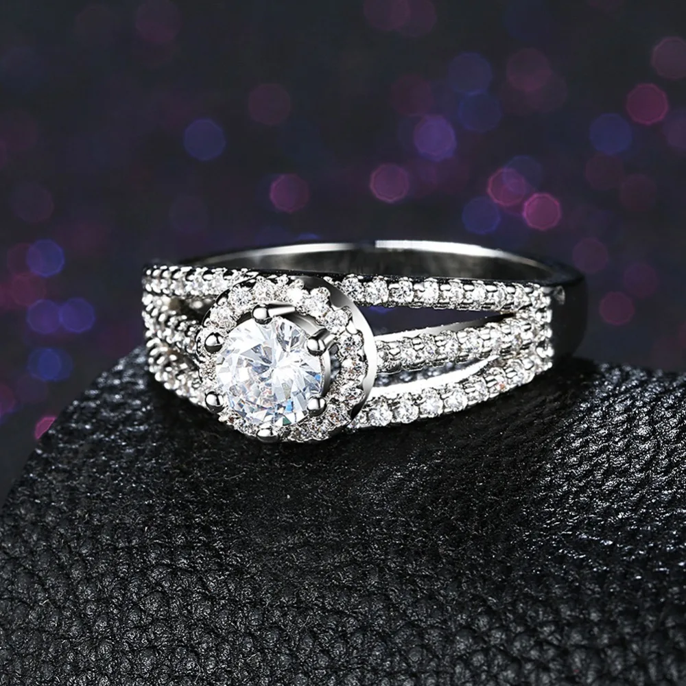 Лучшие модные очаровательные ювелирные изделия женское свадебное кольцо 100%
