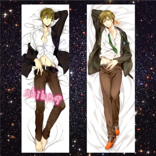 Аниме бесплатно! Чехол для Iwatobi Swim Club Тачибана Макото Подушка Dakimakura|dakimakura pillow