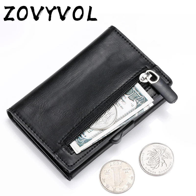 Кошелек ZOVYVOL с блокировкой RFID умный винтажный кошелек из искусственной кожи
