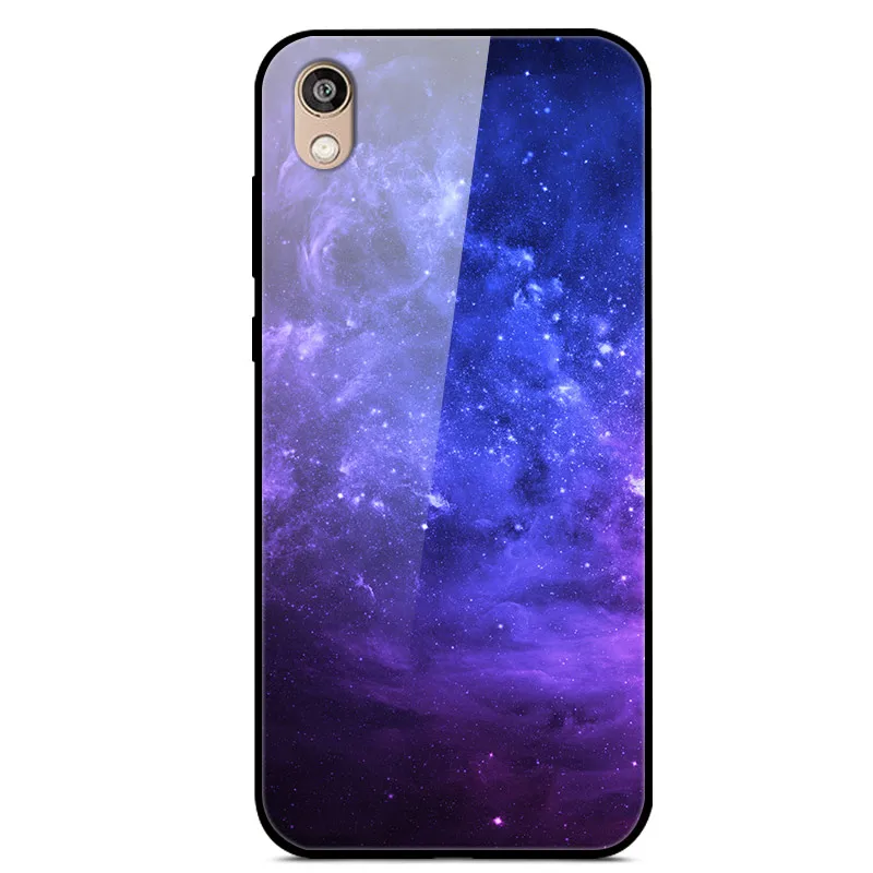Чехол для Honor 8 S, чехол для huawei Honor 8 S, чехол из закаленного стекла с изображением планеты и космоса, чехол для huawei Honor 8 S 8 S KSE-LX9, чехол