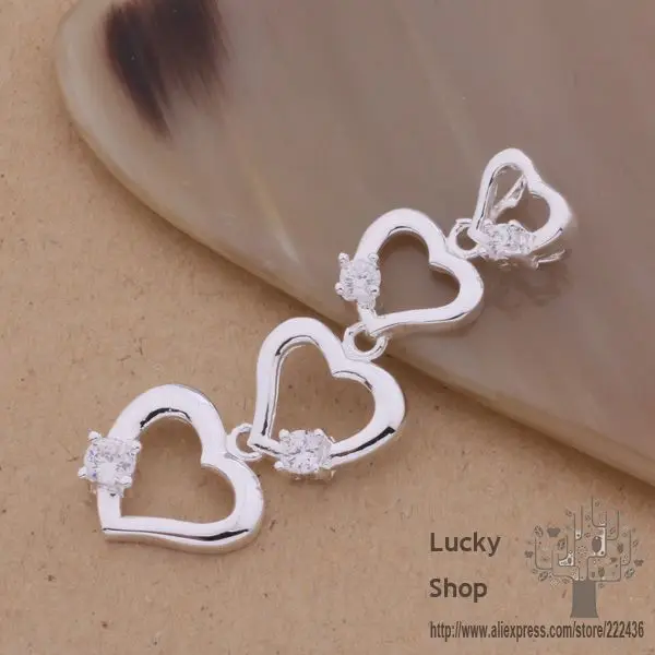 Серебряное ожерелье AN103 с серебряным покрытием модное ювелирное изделие кулоном