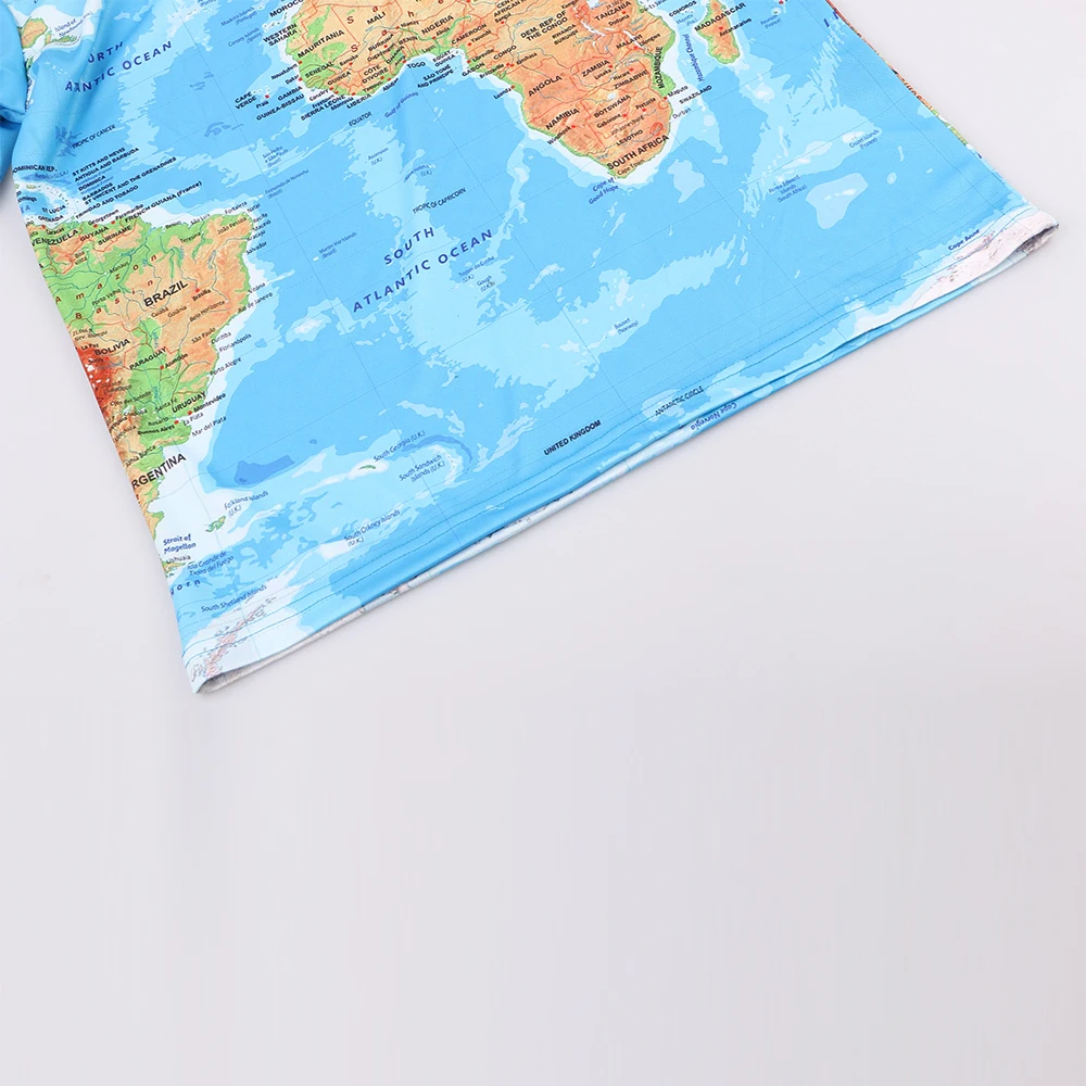 KYKU Brand 3D T Shirt Men World Map T-shirt Funny T Shirts Male 2017 Summer Short Sleeve Anime Tops Tee Fashion Mens Clothing