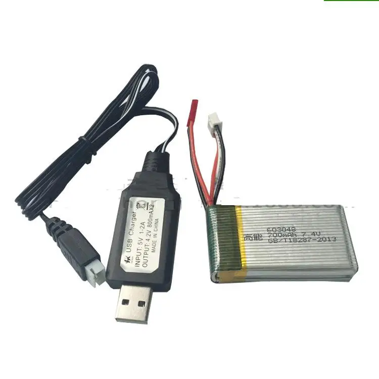 Ewellselling Литий Полимерный Аккумулятор 7 4 в 700 мАч + зарядное устройство USB для X600 F46