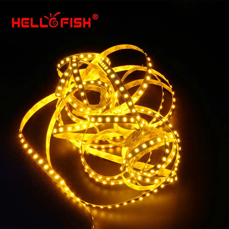 Hello рыбы 5 м двойной слой печатной платы 600 Светодиодные ленты 2835 SMD 12 В гибкий