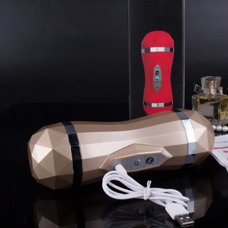 Вибрационный автоматический мастурбатор с двумя головками для мужчин Анальный