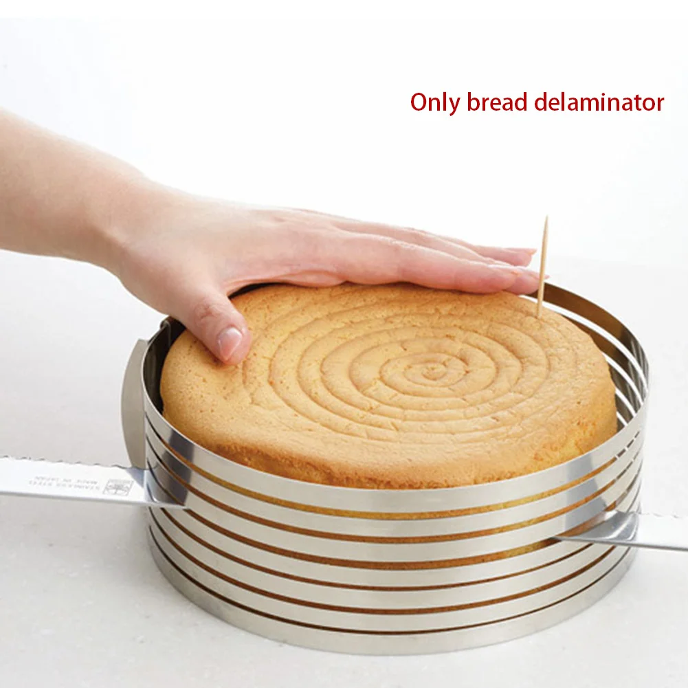 Кольцо кухня слои выпечки Инструмент регулируемый хлеб DIY Slicer Круглая Форма торт