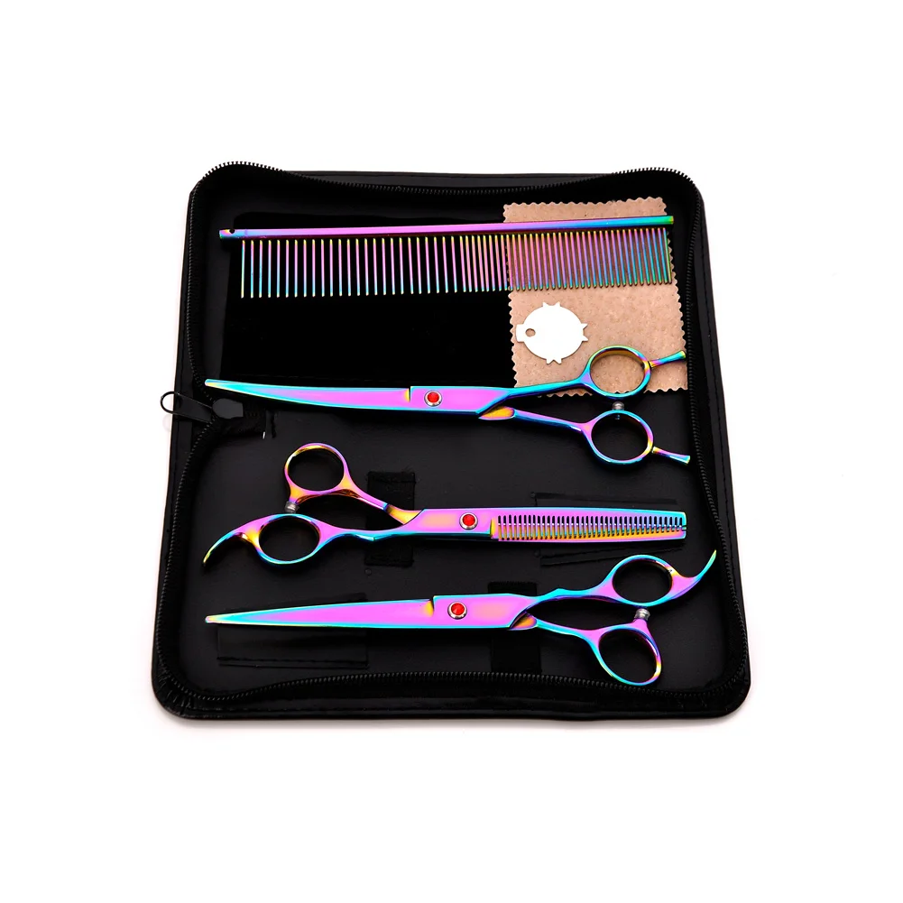 7 дюймов Резка истончение стайлер для укладки волос ножницы из нержавеющей стали салон Парикмахерские