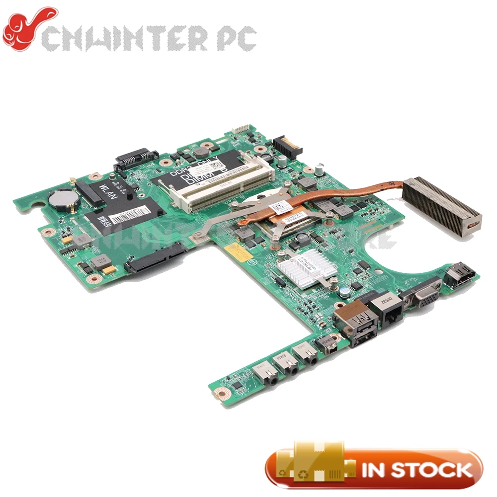 NOKOTION ноутбука материнская плата для Dell Studio 15 1558 1557 основной плате DAFM9BMB6D0 CN-0G936P 0G936P DDR3 процессор с радиатора