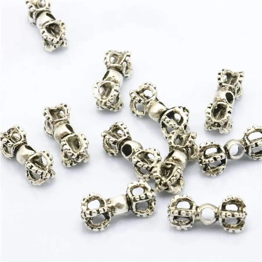 

5PCS Finding Wholesale Bodhi Metal DIY Pendant Copper Button Accessory DIY Jewelry Making Women Girls Gifts Crafts 6x15mm Lucky