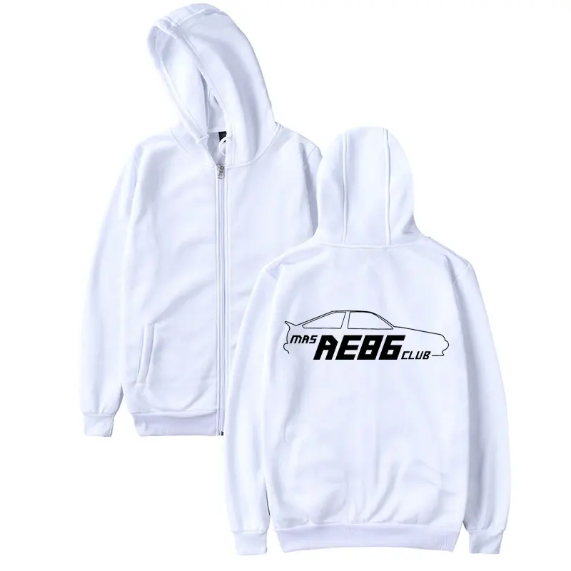 Initial D luckyfridayf Тесла автомобиль с длинным рукавом на молнии Для мужчин и женщин