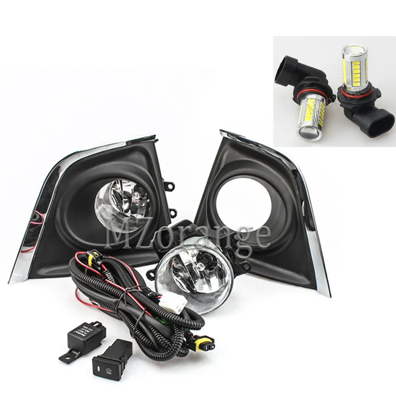 1 set Светодиодный противотуманный светильник s для Toyota Corolla 1 пара противотуманных фар переднего бампера передние фары светодиодный DRL противотуманный светильник s - Цвет: 1 set