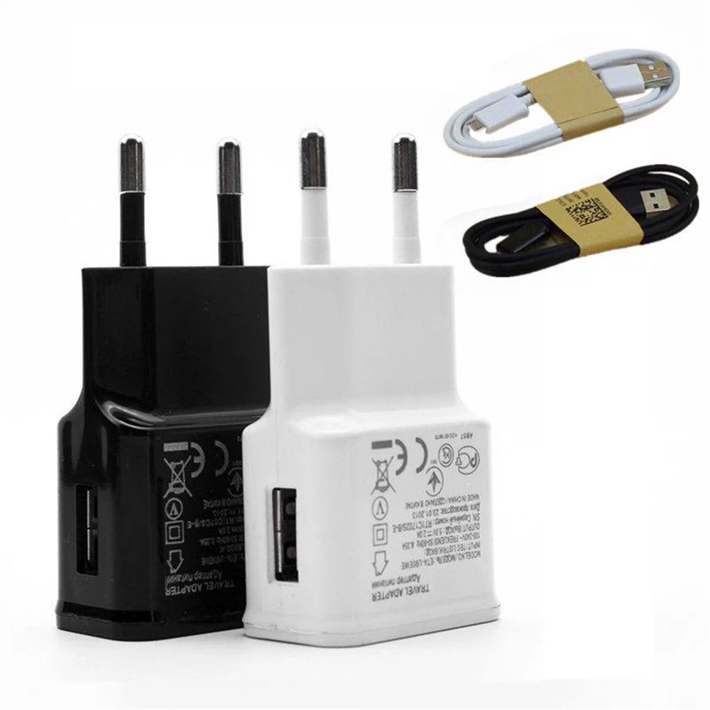 Wall Plug USB Charger Adapter + Micro usb V8 cable For Samsung A5 A7 2016 J3 J5 J7 LG Stylus Stylo 2 3 plus K40 MOTO G3 G4 Phone