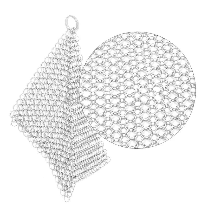 JX LCLYL нержавеющая сталь Chainmail кольцо скребок чугунная сковорода кастрюля